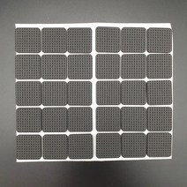 EVA 사각 소음방지 패드 의자다리 스티커 25*25mm 30p, 30개