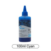 감광성잉크 감광액 Ink 100ml 필름 인쇄 직접 사용 DTF 키트 핫 멜트 프린터 용 소모품 전송, 7.100ml Cyan
