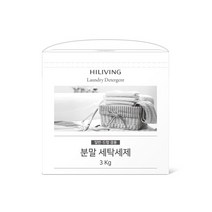 하이리빙 분말 세탁세제(일반/드럼 겸용) 3kg★식물유래/유해성분무첨가/세척력강화, 3kg, 1개