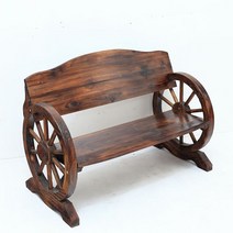 부식 방지 나무 공원 의자 벤치 단단한 긴 바 야외 발코니 엔틱 빈티지, 후판 벤치 140cm(솔기 포함)