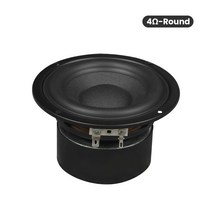 AIYIMA 4인치 서브우퍼 스피커 4옴/8옴 45W 우퍼 스피커 롱 스트로크 베이스 사운드 라우드스피커 DIY 2.1 홈시어터, 라운드 4옴 45W