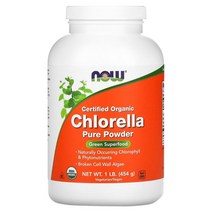 나우푸드 오르가닉 인증 클로렐라 퓨어 파우더 454g (1lb), 454g(1lb)