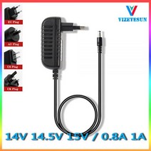 14V 14.5V 15V 0.8A 1A 전원 어댑터 5.5*2.1MM DC 안정화 전원 코드, EU_14.5V | 0.8A