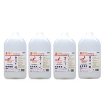대용량 소독액 4L 16L 플루건 아토머 뿌레 휴레카 소독방역 대용량 소독제 학원 어린이집 유치원 학교 병원 요양원 종교시설 식당소독 살균제 분무형살균제 항균제, 4개