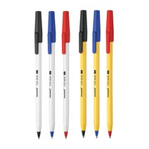 모나미 153 스틱 유성볼펜 캡타입 볼펜 1.0mm 빨강, 30개
