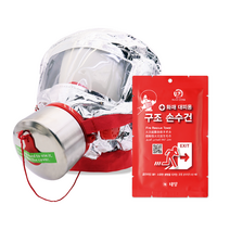 화재 대피 세트 용품, 세트1 (마스크+손수건)