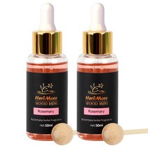 허브모아 우드미니 차량용 디퓨저 50ml 리필, 로즈마리, 2개
