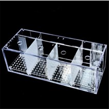 hongyi 1 piece acrylic bettas cylinder isolated 물고기 탱크 기울어진 물 펌프 사육 실린더 baby betta 탱크 guppy 사육, 베타 어항, 노랑