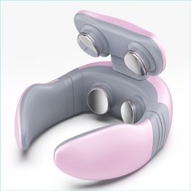 승모근 없애는 운동 마사지건 등근육 통증 허리아플때 이완 전기 펄스 열 목 마사지 원적외선 난방 어깨 마사지 기계 지능형 자궁 경부 통증 완화 도구, 분홍