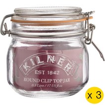 킬너 영국산 다용도 보관용기 500ml x 3개 잼 꿀 매실