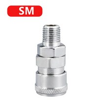 퀵커플러 공압 피팅 c형 빠른 고압 커플링 공기 압축기 호스 퀵 커플러 플매트 카펫 러그 소켓 컴프레서 커넥터, [08] SM, [03] 40