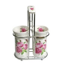 soooooo몰_철기아트 쥴리안 장미 수저통 꽂이 (중) 2 정리 주방 심플한 숟가락 젓가락 보관_더수sSHOP, 무옵션_상품_입니다_