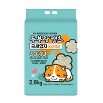 친절한 도그씨 두부랑캣츠 극세입자 2.8kg고양이모래 응고 탈취 30%UP