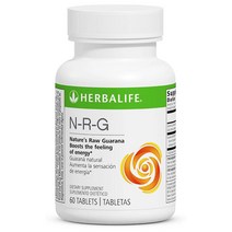 허벌 라이프 엔알지 N-R-G 60정 과라나 추출물 Herbalife Natures Raw Guarana, 1개