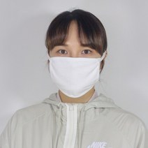 [국내생산] 면 마스크 1매순면미세먼지빨아쓰는 마스크, 화이트