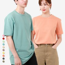 무지티센터 프리미엄 비비드 라운드 파스텔 10컬러 반팔 티셔츠