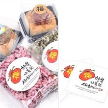 새해문구 원형스티커 떡포장 데코스티커 30p 떡스티커