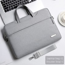 노트북 가방 슬리브 케이스 for macbook air pro m1 lenovo dell huawei 핸드백 서류 가방, 13인치 13.3인치, 밝은 회색 c