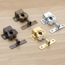 사물함 캐비닛 도어 클로저 무소음 스토퍼 개폐기 도어 락 체크 자동문닫힘 방지, 골드