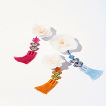 미니나비2단 노리개, 갈색