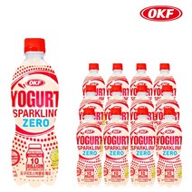 오케이에프 요구르트 스파클링 제로 500ml X 12개 펫음료 스파클링 탄산음료 유산균음료 저칼로리 다이어트음료 사무실간식