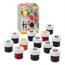 Wilton Icing Colors 12-Piece Gel Food Coloring Set, 1