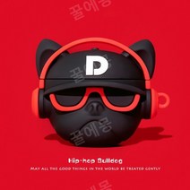 에어팟 케이스 프로 무선 블루투스 이어폰 실리콘 세대, 힙합 불독 시크레드, 애플 에어팟 1/2세대