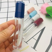 빈립글로스 튜브 5ml 플라스틱 포장 병 투명 라운드 DIY 립스틱 용기 리필용 립밤 도매, 03 20pcs, 15 7 ml Dark Blue Cap