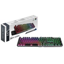 MSI Vigor GK71 소닉 블루 AM 기계식 RGB 게이밍 키보드 소닉 블루 스위치 305841, VIGOR GK71 SONIC BLUE AM (Newe