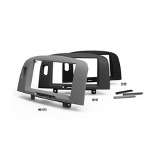 네비원 NF소나타(구형) 매립마감재 sd usb 하단1딘오디오마감재, 매립마감재 블랙