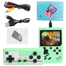 고전게임기 레트로 오락실 휴대용 게임기 가정용 800 레트로 콘솔 더블 핸드 헬드 게임 플레이어 배터리 3., 24 500 Games 2P