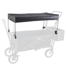 자전거 트레일러 차양 유모차 커버 액세서리 캠핑 카트 안티 레인 커버, 검은색