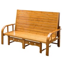 옥탑 접이식 평상 대나무 벤치 원목 나무 데크 정자, 폭 0.8x1.88m 2