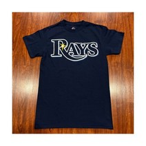 마제스틱 남성 탬파베이 레이스 네이비 저지 셔츠 스몰 S 야구 MLB