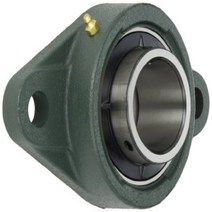 NTN UCFL212D1 Light Duty Flange Bearing 2 Bolts Setscrew Lock Regreasable Contact and Flinger Se, 1, 11803lbf Dynamic Load Capacit