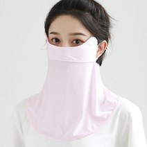 [바보사랑] 여자 레저 스포츠 쿨 햇빛 차단 얼굴 가리개[트윈스파파], 상세 설명 참조, 선택1:블랙 / 선택2:블루