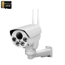 열화상카메라 적외선카메라 적외선 무선 보안 IP 와이파이 PTZ 자동 줌 SD 카드 사람 감지 IR Sonyimx335 HD 3G 4G SIM, 없음, 59.5MP-4G(M-AO)-64GB - 미국 플러그-