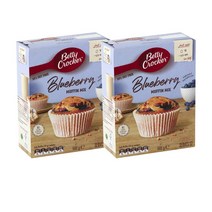 베티크로커 블루베리 로우 팻 머핀 믹스 500g Betty Crocker Blueberry Low Fat Muffin Mix, 2팩