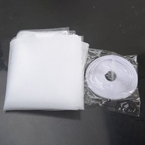 방충망틀제작 폴딩도어방충망 방충망시공 새로운 도착 1.3x1.5m 여름 곤충 파리 모기 창 그물 메쉬 스크린 커튼 보호대, 하얀