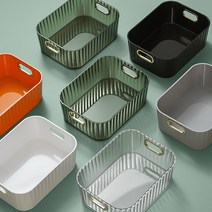 수납바구니 정리바구니 사각 팬트리 다용도 바스켓 미끄름방지, 블랙, 1개