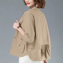 중년 엄마 바람막이 점퍼 여름 자켓 빅사이즈 5xl