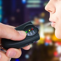 휴대용 음주측정기 키홀더 열쇠고리 후레쉬내장, 음주측정기-열쇠고리형