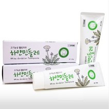 이홈엔 기능성 하얀 민들레 치약 160g 자일리톨 프로폴리스 치태 구취 제거 치주염 치은염 예방 잇몸 질환 충치 예방 안티프라그 자연유래 순한 치약, 1개