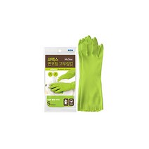 코멕스 마이사이즈 면코팅 고무장갑, 그린, 소(S), 2개