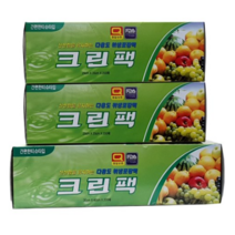 해피크린 크린팩 대 200매 + 중 200매 x 2p, 3세트