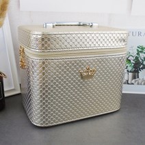 꿈텍 크라운 2피스 화장품 케이스 메이크업박스 가방 수납 화장대