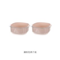 세면대 배수 바구니 더블 레이어 대형 간단한 주방 홈 크리 에이 티브 과일 접시 거실 커피 테이블 홈, 연근 핑크 (2개들이)