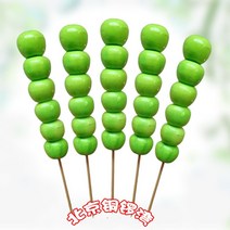 탕후루모형 세트 거치대 탕후루 가게 창업 업소용 인테리어 조형물 모형과일, 4.5cm 녹색 과일 6개 5송이