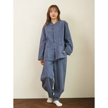 일랑 프리미엄 순면 힐링 생활한복 개량한복 오션블루