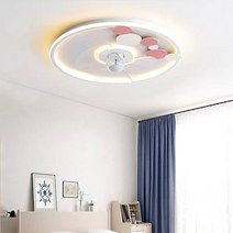 천장실링팬 거실실링팬 설치 실링팬조명 북유럽 침실 장식 LED 조명 방 선풍기 식당 리모컨 실내, 1.3  사이즈 50cm110V